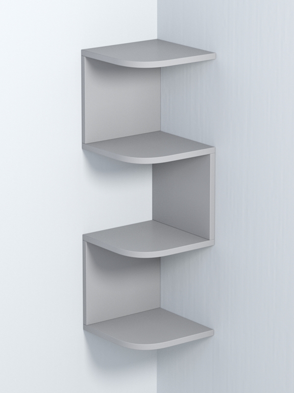 Полка настенная ВАЙБ №12, Серый