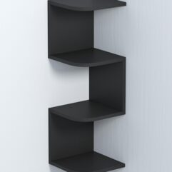 Полка настенная ВАЙБ №12, Черный