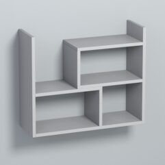 Полка настенная ВАЙБ №16, Серый