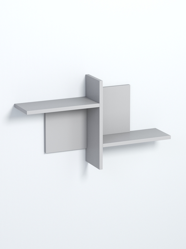 Полка настенная ВАЙБ №17, Серый