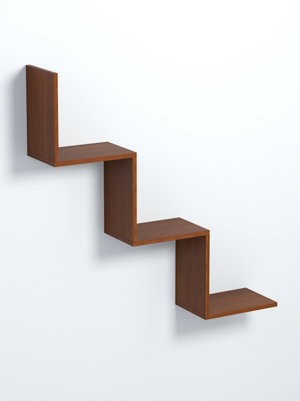 Полка настенная ВАЙБ №19, Орех