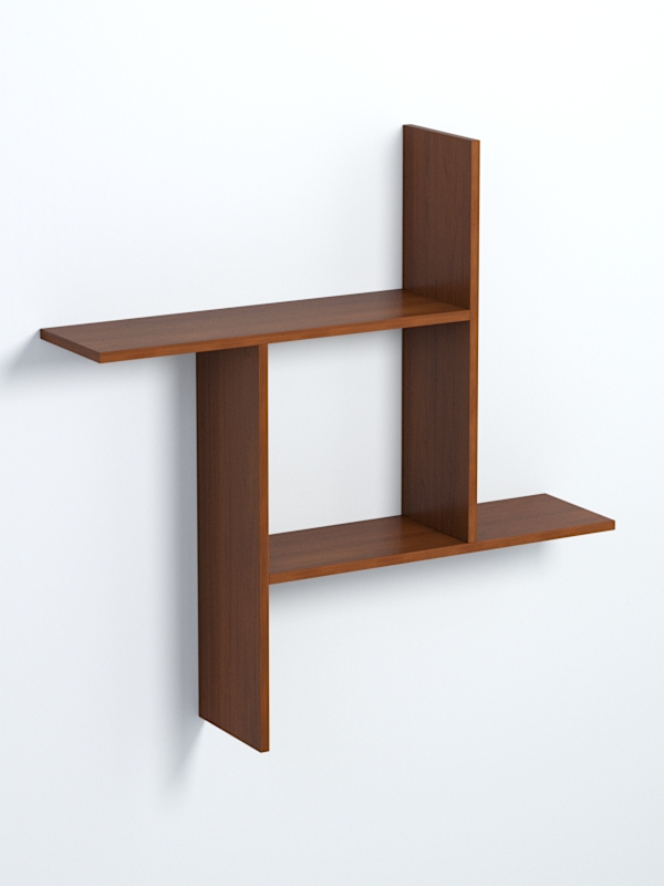 Полка настенная ВАЙБ №20, Орех