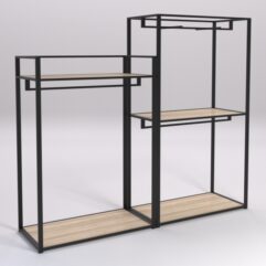 Набор вешал Стронг №17 в стиле ЛОФТ, Дуб Сонома