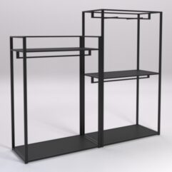 Набор вешал Стронг №17 в стиле ЛОФТ, Черный