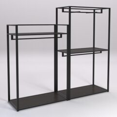 Набор вешал Стронг №17 в стиле ЛОФТ, Дуб Венге