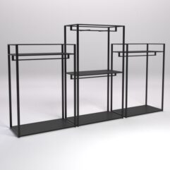 Набор вешал Стронг №18 в стиле ЛОФТ, Черный