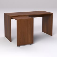 Письменный стол Мульм с выдвижной панелью, Орех