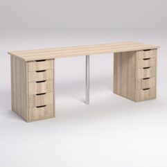 Письменный стол Локотен Алеша длинный, Дуб Сонома