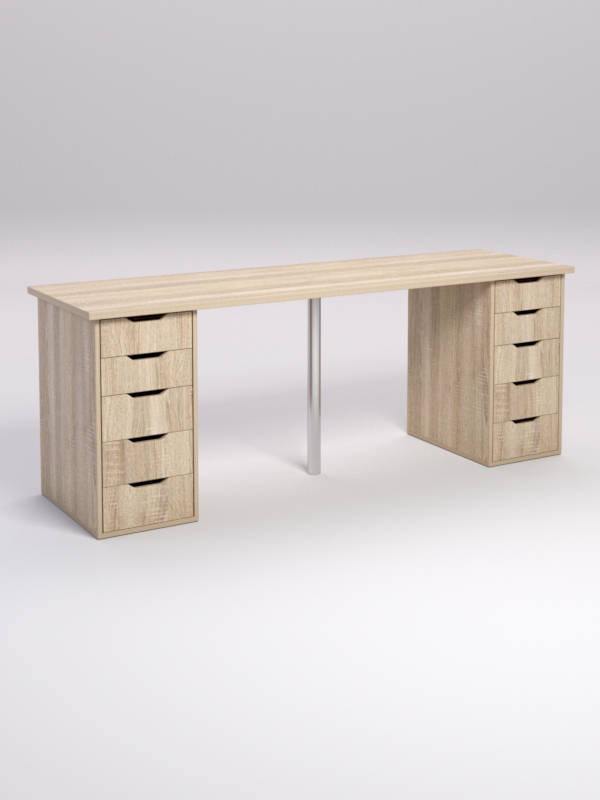 Письменный стол Локотен Алеша длинный, Дуб Сонома