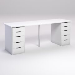 Письменный стол Локотен Алеша длинный, Белый