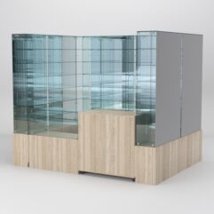 Павильон торговый Истра (глубина витрин-300мм) №2г, Дуб Сонома