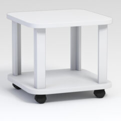 Стол приставной на колесиках Тексви, Белый