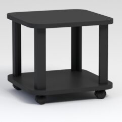 Стол приставной на колесиках Тексви, Черный