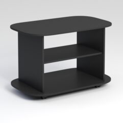 Журнальный столик №6 на колесиках, Черный