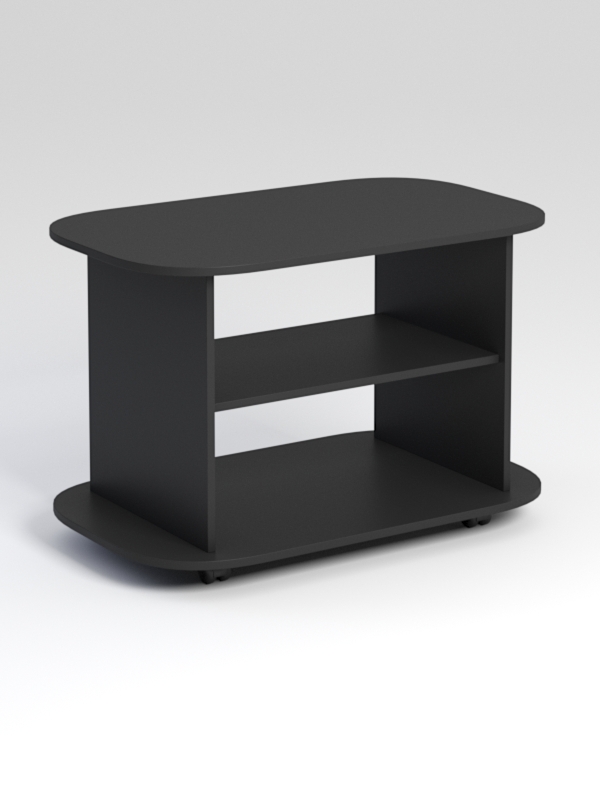 Журнальный столик №6 на колесиках, Черный