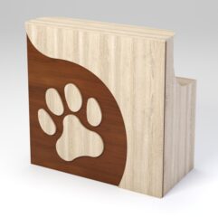 Ресепшен ПЭТ КЭТ прямой для левого угла, Орех и Дуб Сонома