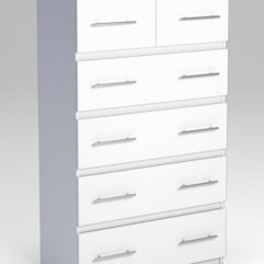 Комод Мульм с 6 ящиками, Белый
