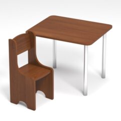 Детский стол и стул №1, Орех