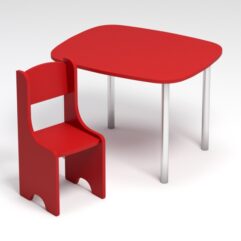 Детский стол и стул №2, Красный