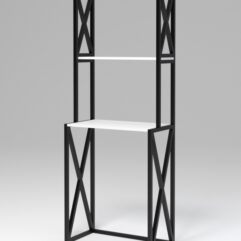 Стеллаж Стронг №13 в стиле ЛОФТ под стиральную машину, Белый