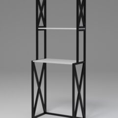 Стеллаж Стронг №13 в стиле ЛОФТ под стиральную машину, Серый