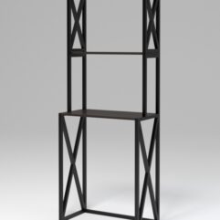 Стеллаж Стронг №13 в стиле ЛОФТ под стиральную машину, Дуб Венге