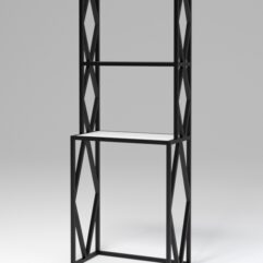 Стеллаж Стронг №14 в стиле ЛОФТ под стиральную машину, Белый