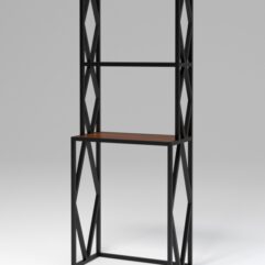 Стеллаж Стронг №14 в стиле ЛОФТ под стиральную машину, Орех