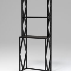 Стеллаж Стронг №14 в стиле ЛОФТ под стиральную машину, Дуб Венге