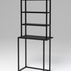 Стеллаж Стронг №15 в стиле ЛОФТ под стиральную машину, Черный