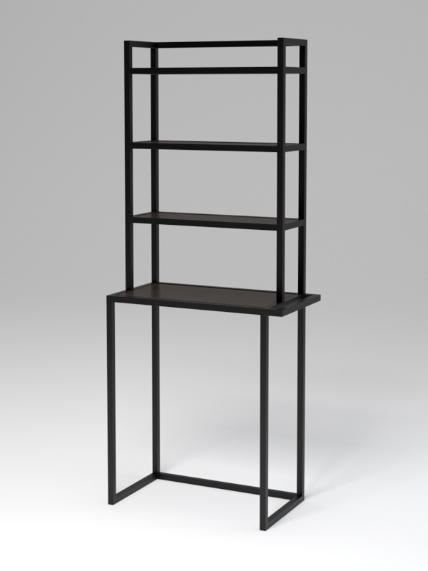 Стеллаж Стронг №15 в стиле ЛОФТ под стиральную машину, Дуб Венге