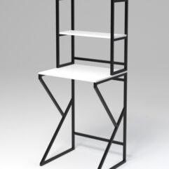 Стеллаж Стронг №17 в стиле ЛОФТ под стиральную машину, Белый