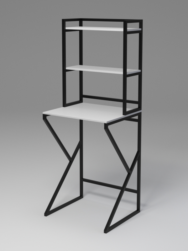 Стеллаж Стронг №17 в стиле ЛОФТ под стиральную машину, Серый