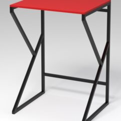 Стеллаж Стронг №18 в стиле ЛОФТ под стиральную машину, Красный