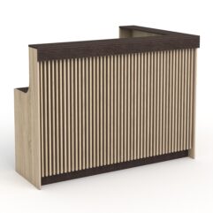 Ресепшн АНЮТКИНЫ ГУБКИ правосторонний №3, Дуб Сонома + Дуб Венге