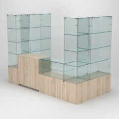 Павильон торговый Истра пристенный №7б, Дуб Сонома