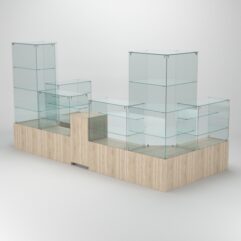 Павильон торговый Истра пристенный №8а, Дуб Сонома