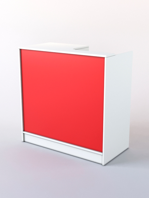 Кассовый прилавок СШ Элит №2, Белый + Красный