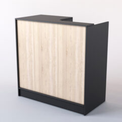 Кассовый прилавок СШ Элит №2, Черный + Дуб Сонома