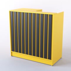 Кассовый прилавок Смоки №3, Солнечный свет 0134BS + Черный