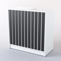 Кассовый прилавок Смоки №3, Белый и Черный