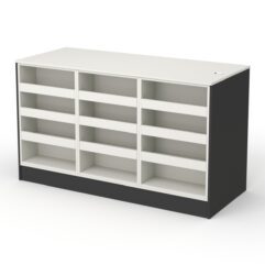 Кассовый стол РИВЬЕРА №2Г, Белый и Черный