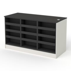 Кассовый стол РИВЬЕРА №2Г, Черный и Белый