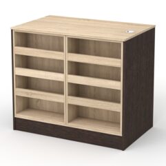 Кассовый стол РИВЬЕРА №1Д, Дуб Венге и Дуб Сонома