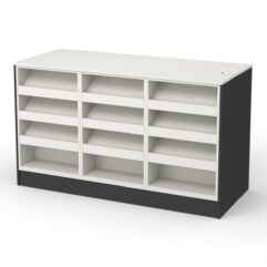 Кассовый стол РИВЬЕРА №2Д, Черный и Белый