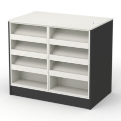 Кассовый стол РИВЬЕРА №1Е, Черный и Белый