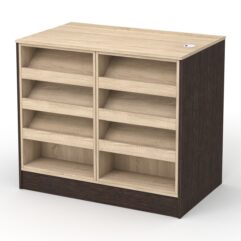 Кассовый стол РИВЬЕРА №1Е, Дуб Венге и Дуб Сонома