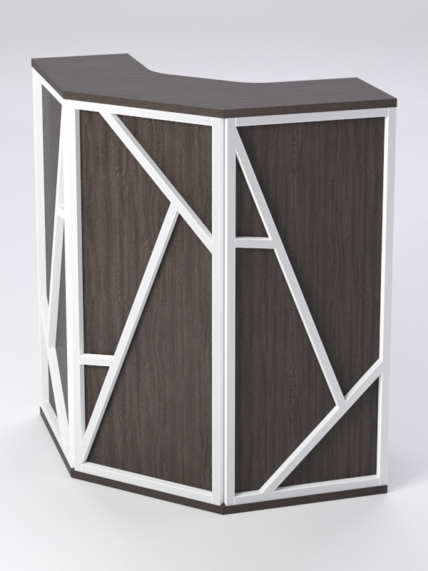 Ресепшен угловой РОК №2 (декор комбо), Дуб Венге