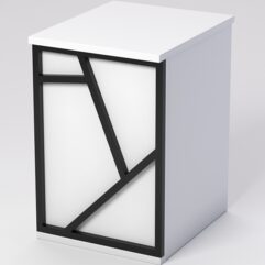 Ресепшен - стол РОК №2 (декор №3), Белый