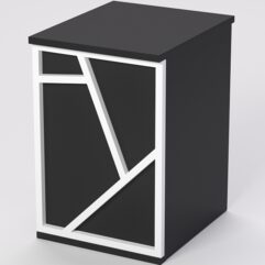 Ресепшен - стол РОК №2 (декор №3), Черный